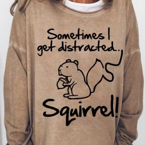 Text Letters Crew Neck Loose Simple Sweatshirt, Hoodies&Sweatshirts, Lilicloth.com