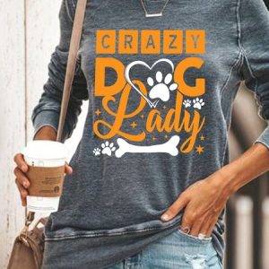 Lilicloth X Manikvskhan Crazy Dog Lady Womens Sweatshirt, Hoodies&Sweatshirts, Lilicloth.com