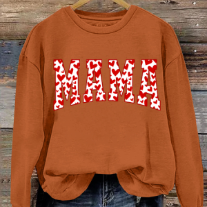 Mama Valentines Heart Valentines Day Casual Sweatshirt, Hoodies&Sweatshirts, Lilicloth.com