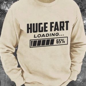 Huge Fart Loading Men's Casual Sweatshirt, Hoodies&Sweatshirts, Lilicloth.com