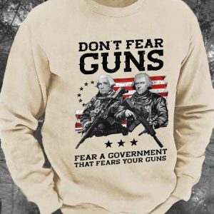 Don't Fear Guns Men's Casual Sweatshirt, Hoodies&Sweatshirts, Lilicloth.com