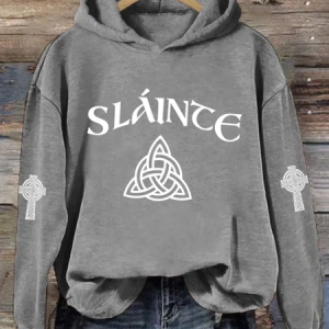 Women's Shamrock Spring/Fall Long Sleeve Casual Daily Hoodie, JustFashionNow Sweatshirts & Hoodies, color:Gray|size:4XL,