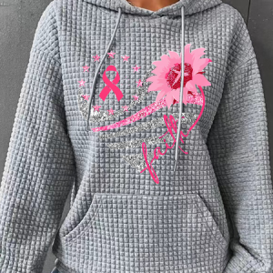 Breast Cancer Bundle In October We Wear Pink Simple Loose Hoodie, Hoodies&Sweatshirts, Lilicloth.com