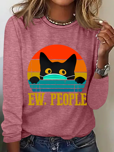 Ew,People Casual Long Sleeve Shirt, Long sleeves, Lilicloth.com