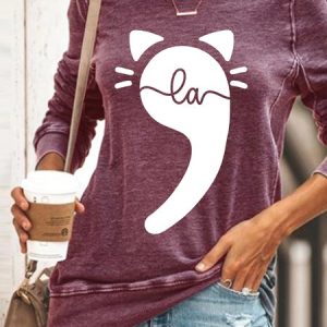 Comma La Kamala Harris Casual Sweatshirt, Hoodies&Sweatshirts, Lilicloth.com