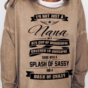 Lilicloth X Cadzart I'm Not Just A Nana Womens Sweatshirt, Hoodies&Sweatshirts, Lilicloth.com