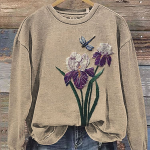 Casual Crew Neck Floral Sweatshirt Printing, Hoodies & Sweatshirts, color:As Picture|size:XXL, catalog Noracora shop