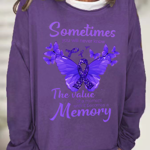Sometimes You Will Never Know Alzheimer's Casual Sweatshirt, Hoodies&Sweatshirts, Lilicloth.com