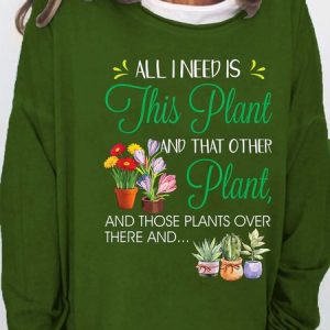 Women's Crew Neck Text Letters Casual Spring/Fall Long Sleeve Sweatshirt, JustFashionNow Sweatshirts & Hoodies, color:Green|size:3XL,