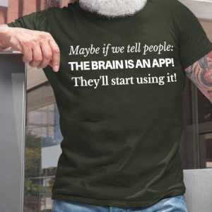Lilicloth X Kat8lyst The Brain Is An App Men's T-Shirt, T-shirts, Lilicloth.com