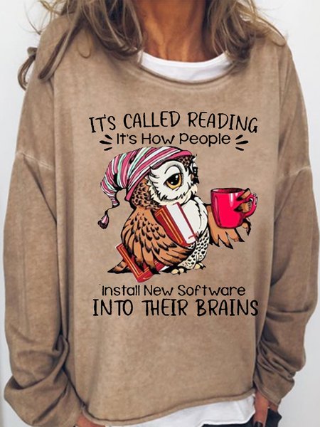 Women's It's Called Reading Casual Sweatshirt, Hoodies&Sweatshirts, Lilicloth.com