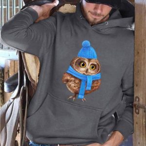 Xmas owl Men's sweatshirt, Hoodies&Sweatshirts, Lilicloth.com