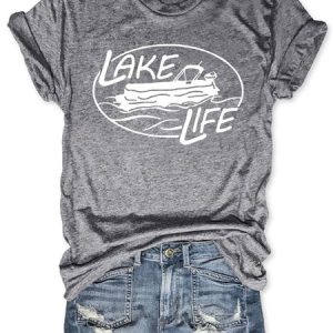 Lake Life Women's T-Shirt, T-shirts, Lilicloth.com