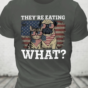 They're Eating The Dogs Cats Pets Save Our Pets Trump 2024 Cotton T-Shirt, T-shirts, Lilicloth.com