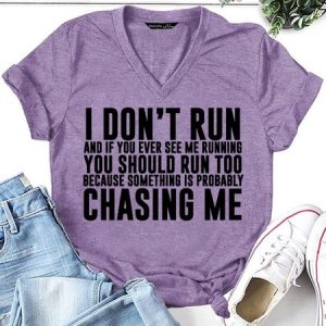 I Don't Run Women's Short Sleeve T-Shirt, T-shirts, Lilicloth.com