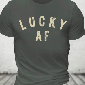 Lucky AF Cotton T-Shirt, T-shirts, Lilicloth.com