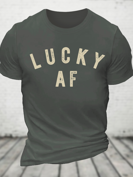 Lucky AF Cotton T-Shirt, T-shirts, Lilicloth.com