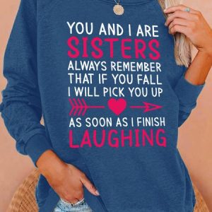 Lilicloth X Abu You And I Are Sisters Womens Sweatshirt, Hoodies&Sweatshirts, Lilicloth.com