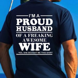 Men's Casual Pround Husband Short Sleeve T-Shirt, T-shirts, Lilicloth.com