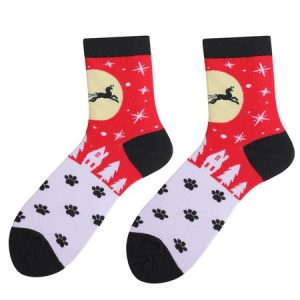 Christmas Elk Cotton Socks, Underwear & Socks, color:As Picture|size:One-size, catalog Noracora shop