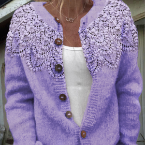 Casual Knitted Sweater, Cardigans, Lilicloth.com