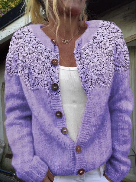 Casual Knitted Sweater, Cardigans, Lilicloth.com
