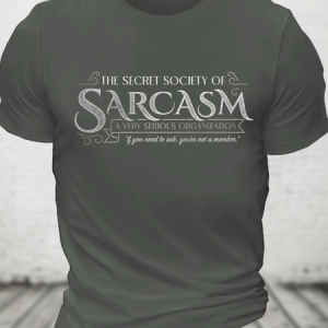 Secret Society Of Sarcasm Cotton T-Shirt, T-shirts, Lilicloth.com