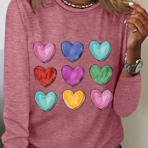 Love Casual Long Sleeve Shirt, Long sleeves, Lilicloth.com