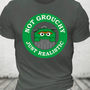 I'm Not Grouchy Cotton T-Shirt, T-shirts, Lilicloth.com