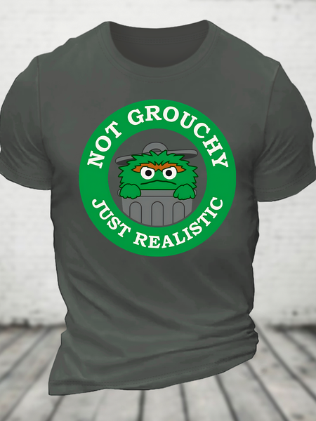 I'm Not Grouchy Cotton T-Shirt, T-shirts, Lilicloth.com