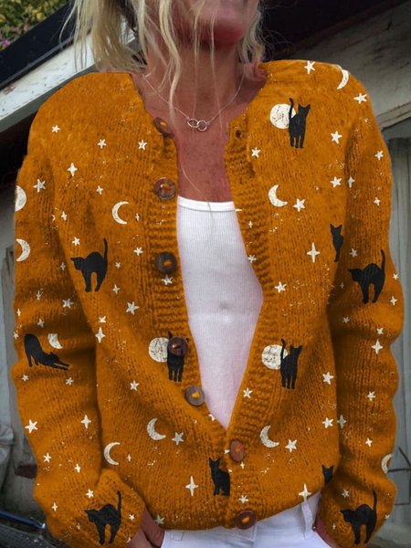 Cat Casual Cardigan, Cardigans, Lilicloth.com