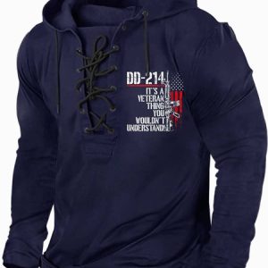 Men’s It’s A Thing You Wouldn’t Understand Half Open Collar Casual Text Letters Sweatshirt, Hoodies&Sweatshirts, Lilicloth.com
