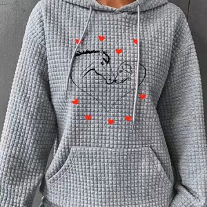 Horse Dog Horse Lover Simple Loose Hoodie, Hoodies&Sweatshirts, Lilicloth.com