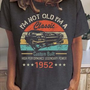 70th Birthday 1952 Women's Short Sleeve T-Shirt, T-shirts, Lilicloth.com