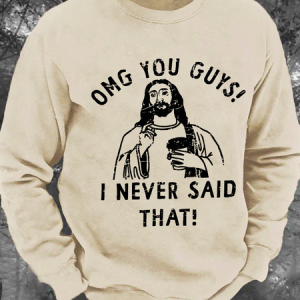 Vintage Omg You Guys Men's Casual Sweatshirt, Hoodies&Sweatshirts, Lilicloth.com