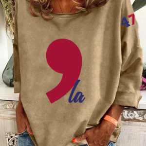 La 47 printed sweatshirt, Hoodies&Sweatshirts, Lilicloth.com
