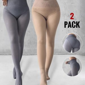 ChicMe ShapeLift 2-Pack Magic Fleece Lined Leggings High Waist Tummy Control Butt Lifting Thermal Pantyhose, women Leggings, ChicMe catalog