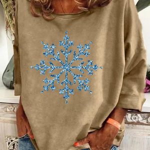 Winter Snowflake Casual Sweatshirt, Hoodies&Sweatshirts, Lilicloth.com