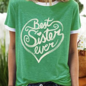 Lilicloth X Cadzart Best Sister Ever Women's T-Shirt, T-shirts, Lilicloth.com