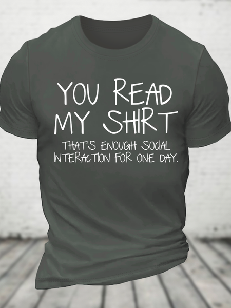 You Read My Shirt Cotton T-Shirt, T-shirts, Lilicloth.com