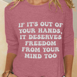 Out Of Your Hands Casual Long Sleeve Shirt, Long sleeves, Lilicloth.com