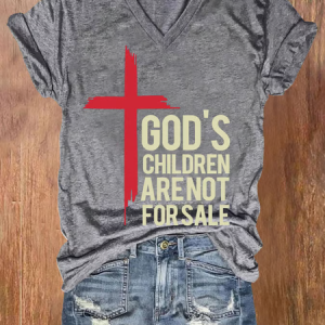 God's Children Are Not For Sale Print T-Shirt, T-shirts, Lilicloth.com