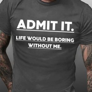 Admit It Men's Short Sleeve T-Shirt, T-shirts, Lilicloth.com