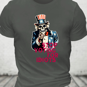 Stop Voting For Idiots Cotton T-Shirt, T-shirts, Lilicloth.com