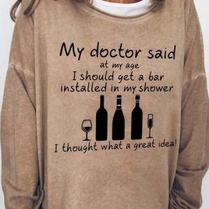 I Should Get A Bar Installed In My Shower Crew Neck Sweatshirts, Hoodies&Sweatshirts, Lilicloth.com