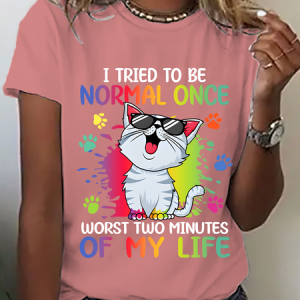 I Tried Being Normal Once Cotton T-Shirt, T-shirts, Lilicloth.com