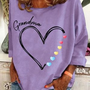 Grandma Heart Casual Sweatshirt, Hoodies&Sweatshirts, Lilicloth.com