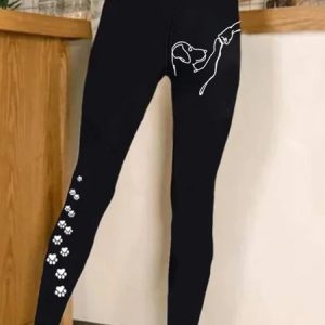 Dog Tight Jersey Casual Leggings, Leggings, Lilicloth.com