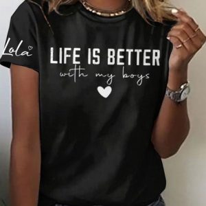 Regular Fit Casual Cotton T-Shirt, T-shirts, Lilicloth.com
