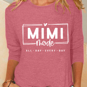 Mimi Mode All Day Every Day Casual Long Sleeve Shirt, Long sleeves, Lilicloth.com